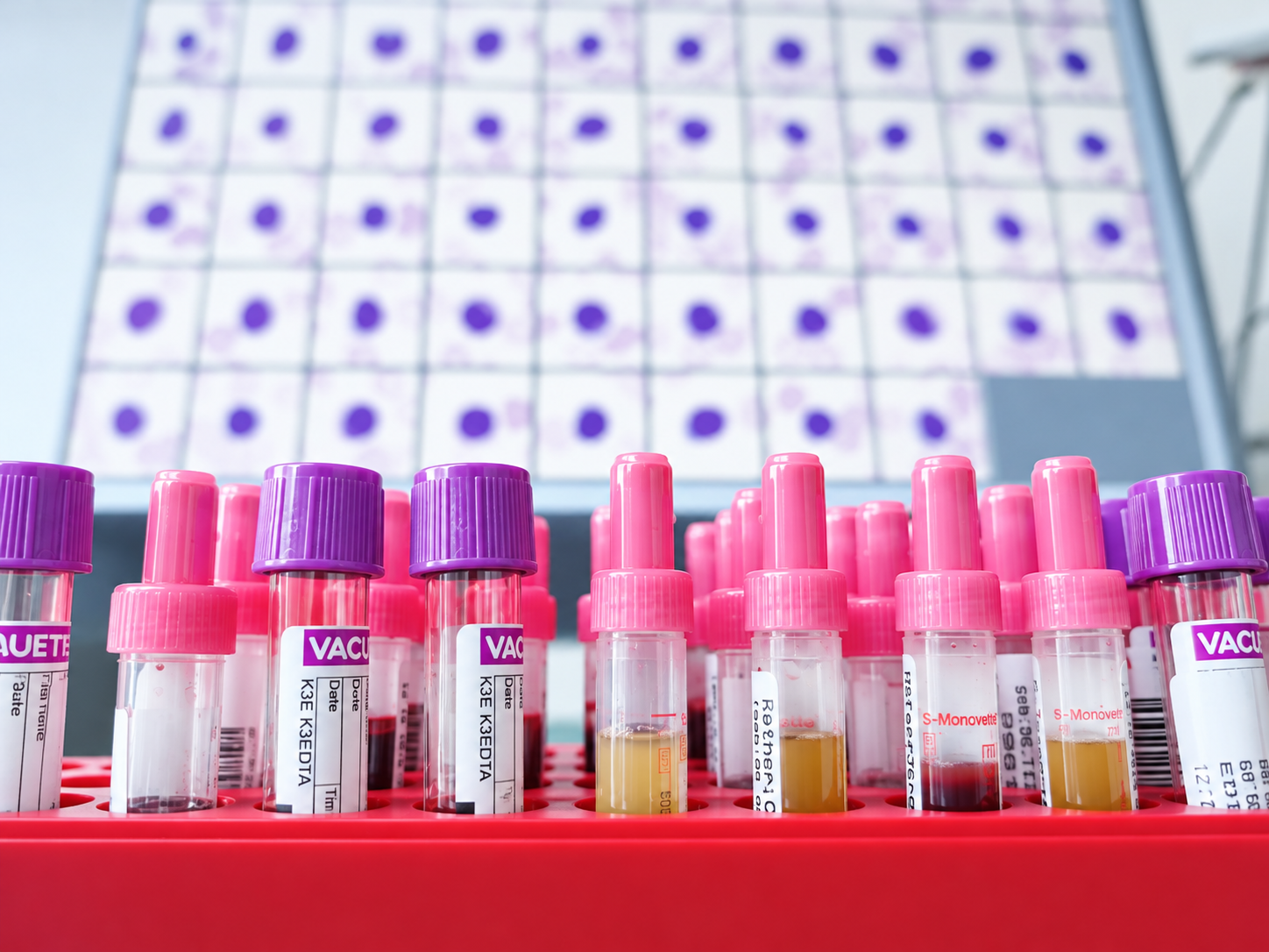 Klinisches Labor mit Probenröhrchen